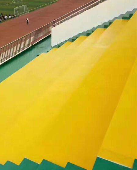 三原球场台阶翻新修补改造